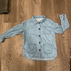 Jeans shirt jacket for girl